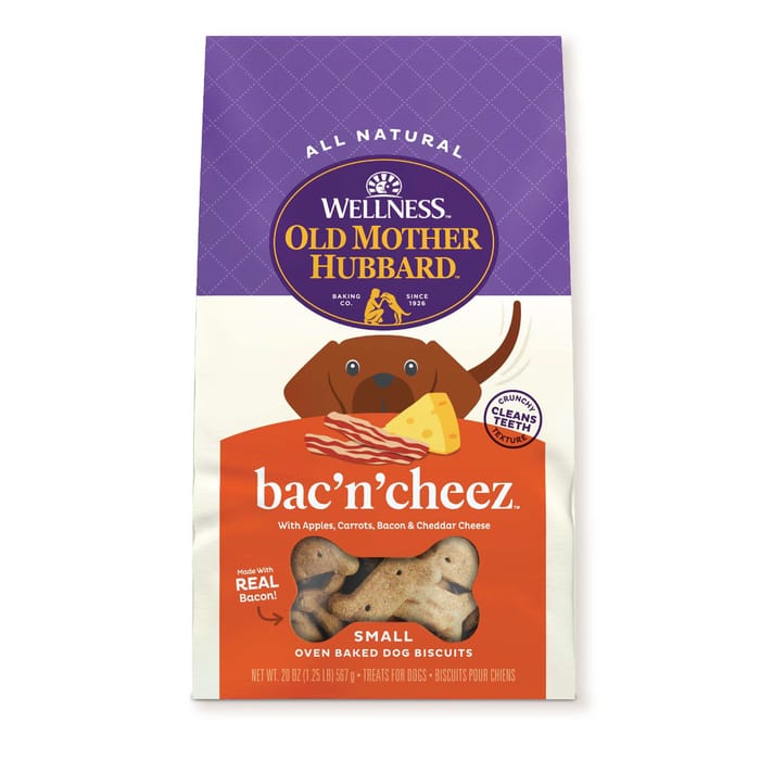 Old Mother Hubbard Classic Bac'N'Cheez Natural Oven-Baked Biscuits Dog Treats - Small - 20 oz Bag product detail number 1.0