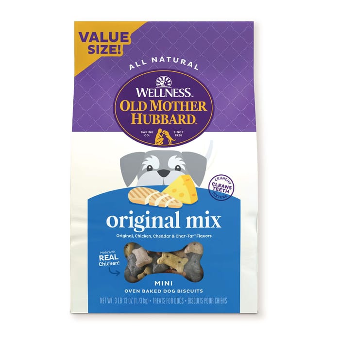 Old Mother Hubbard Classic Original Mix Natural Oven-Baked Biscuits Dog Treats - Mini - 3.8 lb Bag product detail number 1.0
