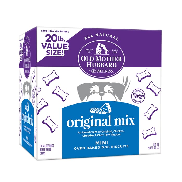 Old Mother Hubbard Classic Original Mix Natural Oven-Baked Biscuits Dog Treats - Mini - 20 lb Box product detail number 1.0