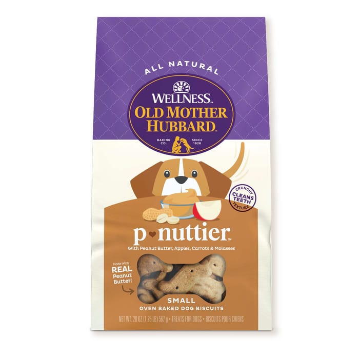 Old Mother Hubbard Classic P-Nuttier Natural Oven-Baked Biscuits Dog Treats - Small - 20 oz Bag product detail number 1.0