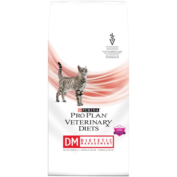 Purina Pro Plan Veterinary Diets DM Dietetic Management Feline Formula Dry Cat Food - 10 lb. Bag product detail number 1.0