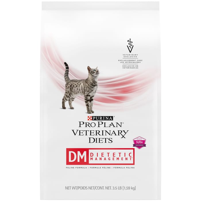 Purina Pro Plan Veterinary Diets DM Dietetic Management Feline Formula Dry Cat Food - 3.5 lb. Bag product detail number 1.0
