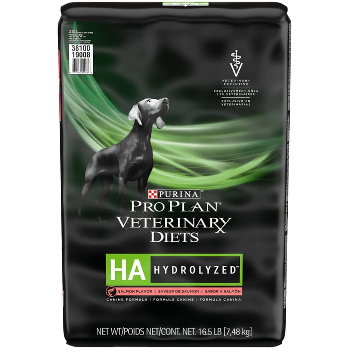 Purina Pro Plan Veterinary Diets HA Hydrolyzed Salmon Flavor Canine Formula Dry Dog Food - 16.5 lb. Bag product detail number 1.0