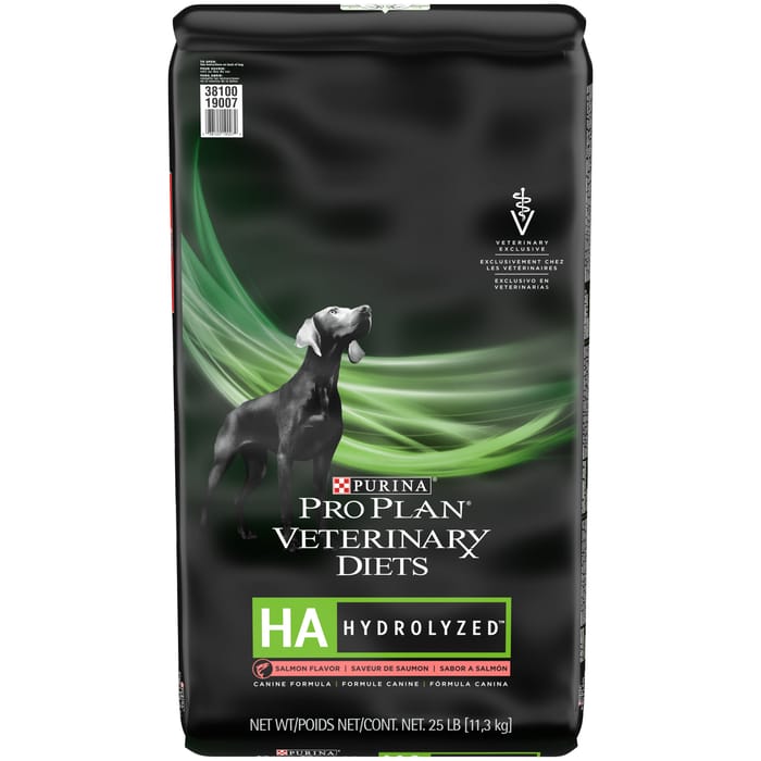 Purina Pro Plan Veterinary Diets HA Hydrolyzed Salmon Flavor Canine Formula Dry Dog Food - 25 lb. Bag product detail number 1.0