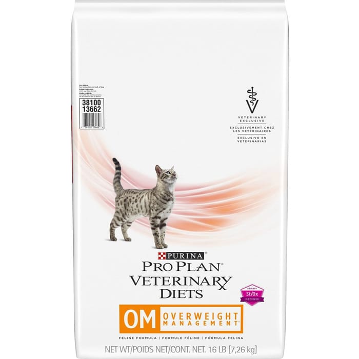 Purina Pro Plan Veterinary Diets OM Overweight Management Feline Formula Dry Cat Food - 16 lb. Bag product detail number 1.0