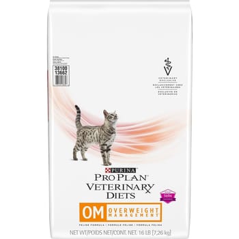 Purina Pro Plan Veterinary Diets OM Overweight Management Feline Formula Dry Cat Food - 6 lb. Bag-product-tile