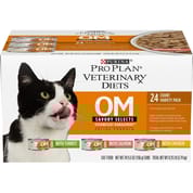 Purina Pro Plan Veterinary Diets OM Overweight Management Savory Selects Variety Pack Wet Cat Food