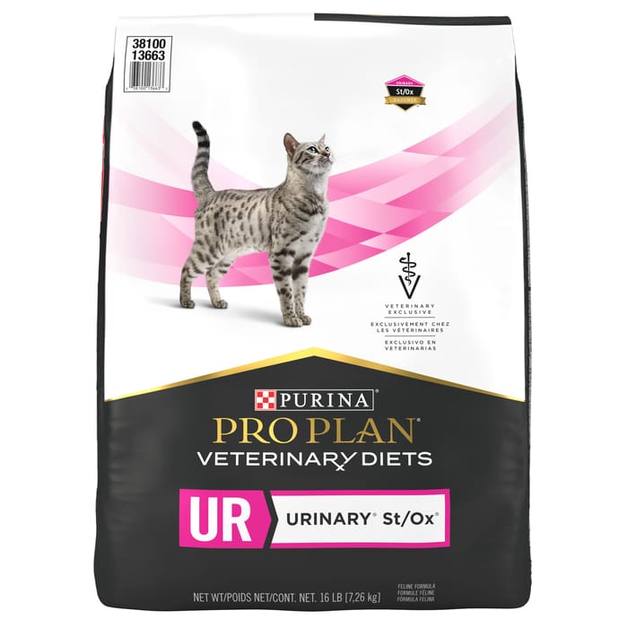 Purina Pro Plan Veterinary Diets UR Urinary St/Ox Feline Formula Dry Cat Food - 16 lb. Bag product detail number 1.0