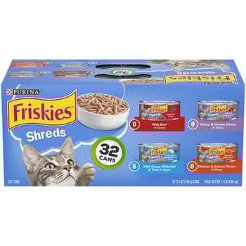 Friskies Shreds Variety Pack Wet Cat Food 32 Cans-product-tile