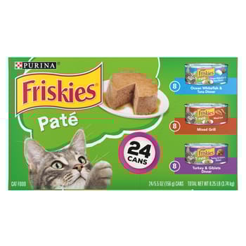 Friskies Pate Variety Pack Wet Cat Food 24 Cans - 5.5 oz-product-tile