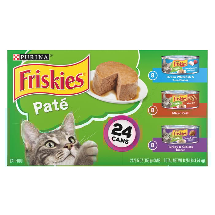 Friskies Pate Variety Pack Wet Cat Food 24 Cans - 5.5 oz product detail number 1.0