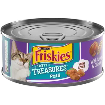 Friskies Tasty Treasures Pate Turkey & Chicken with Liver Wet Cat Food-product-tile