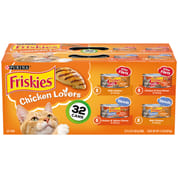 Friskies Chicken Lovers Variety Pack Wet Cat Food 32 Cans