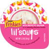 Friskies Lil' Soups with Sockeye Salmon in a Velvety Chicken Broth Cat Food Compliment Topper 1.2 oz - Case of 8