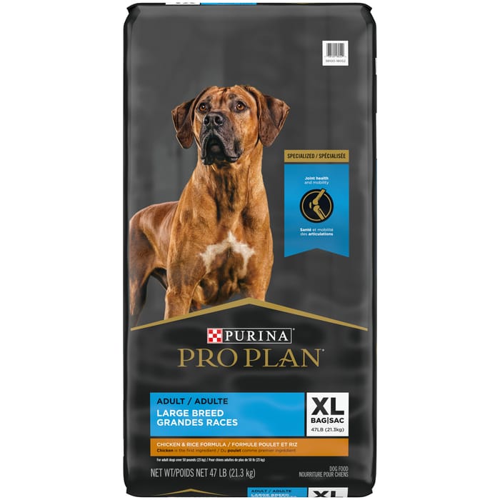 Purina Pro Plan Adult Large Breed Chicken & Rice Formula Dry Dog Food 47 lb Bag product detail number 1.0
