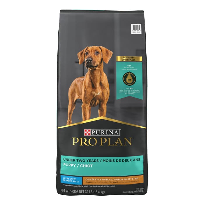 Purina Pro Plan Puppy Large Breed Chicken & Rice Formula Dry Dog Food 34 lb Bag product detail number 1.0