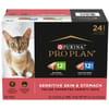 Purina Pro Plan Adult Sensitive Skin & Stomach Feline Favorites Variety Pack Wet Cat Food 3 oz Cans (Case of 24)
