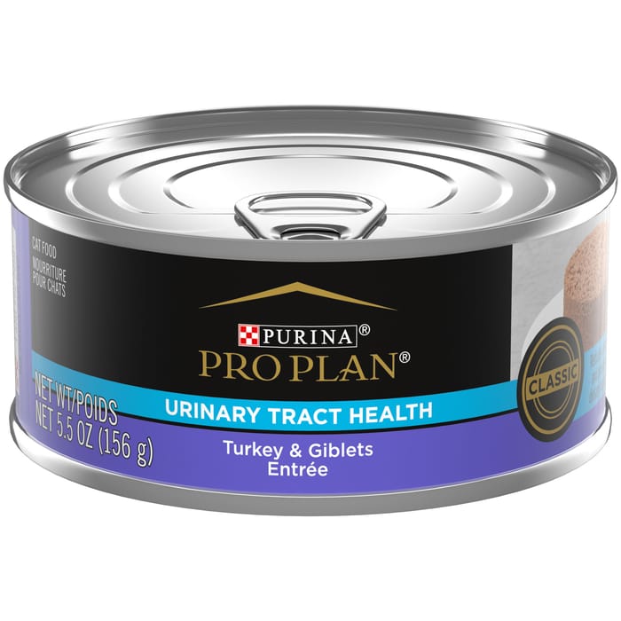 Purina Pro Plan Adult Urinary Tract Health Turkey & Giblets Entree Classic Wet Cat Food  5.5 oz Cans (Case of 24) product detail number 1.0
