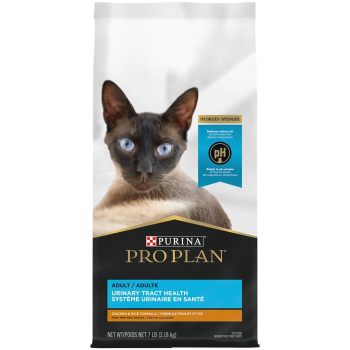 Purina Pro Plan Adult Urinary Tract Health Chicken & Rice Formula Dry Cat Food 7 lb Bag product detail number 1.0