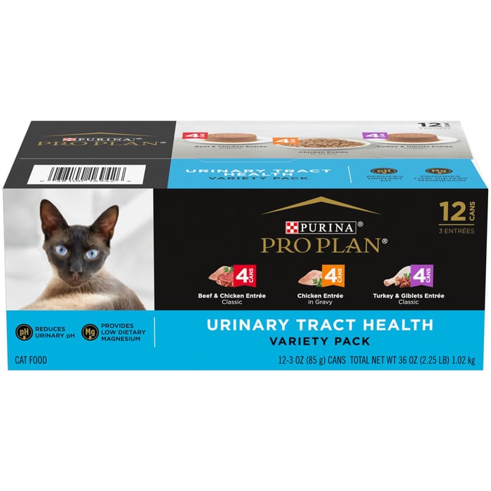 Purina Pro Plan Adult Urinary Tract Health Variety Pack Wet Cat Food  3 oz Cans (Case of 12) product detail number 1.0