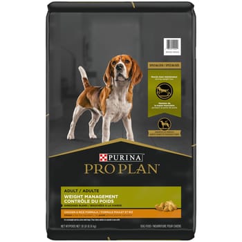 Purina Pro Plan Adult Weight Management Shredded Blend Chicken & Rice Formula Dry Dog Food 18 lb Bag-product-tile