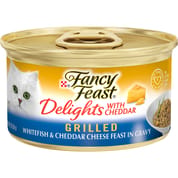 Fancy Feast Delights Grilled Whitefish & Cheddar Cheese Feast Wet Cat Food