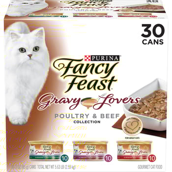 Fancy Feast Gravy Lovers Poultry & Beef Feast Variety Pack Wet Cat Food-product-tile