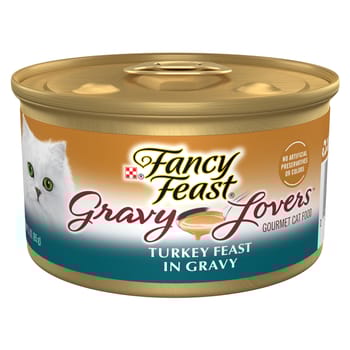 Fancy Feast Gravy Lovers Turkey Feast Wet Cat Food 3 oz. Can - Case of 24-product-tile