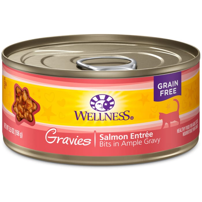 Wellness Complete Health Gravies Salmon Entree Wet Cat Food 5.5 oz Can - Case of 12 product detail number 1.0