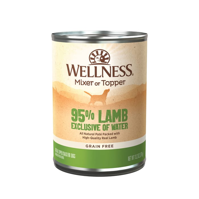 Wellness 95% Lamb Grain Free Canned Dog Food Mixer or Topper 13.5 oz Can - Case of 12 product detail number 1.0
