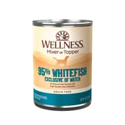Wellness 95% Whitefish Grain Free Canned Dog Food Mixer or Topper