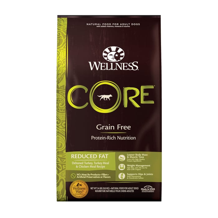 Wellness CORE Natural Grain Free Reduced Fat Dry Dog Food - 24 lb Bag product detail number 1.0