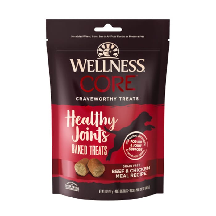 Wellness CORE Healthy Joints Beef & Chicken Meal Grain-Free Dog Treats - 8 oz Bag product detail number 1.0