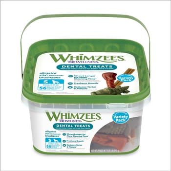 Whimzees by Wellness Variety Box Natural Grain Free Dental Chews for Dogs - Small, 56 ct-product-tile
