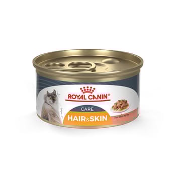 Royal Canin Feline Care Nutrition Hair & Skin Care Thin Slices In Gravy Adult Wet Cat Food - 3 oz Cans - Case of 24-product-tile