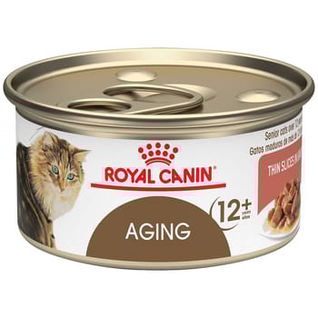 Royal Canin Feline Health Nutrition Aging 12+ Thin Slices In Gravy Wet Cat Food - 3 oz Cans - Case of 24-product-tile