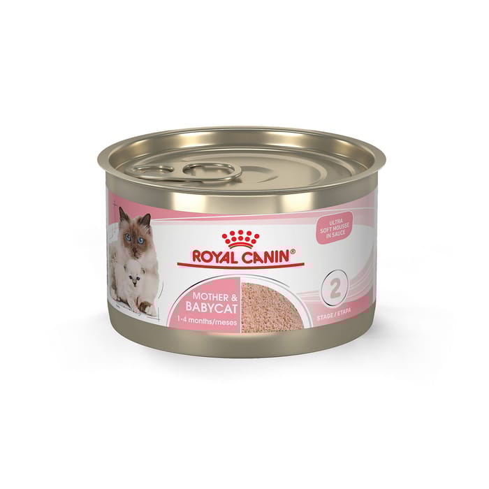 Royal Canin Feline Health Nutrition Mother & Babycat Ultra Soft Mousse In Sauce Wet Cat Food - 5.1 oz Cans - Case of 24 product detail number 1.0