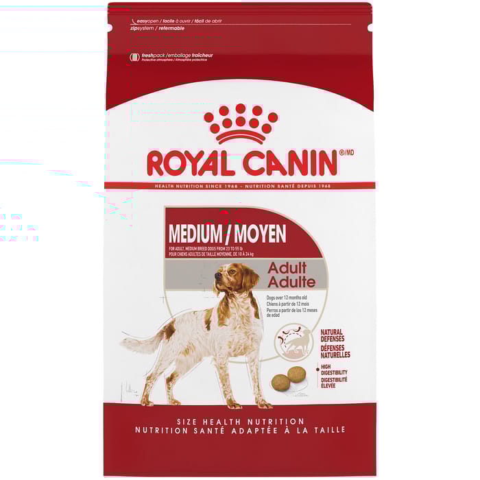 Royal Canin Size Health Nutrition Medium Breed Adult Dry Dog Food - 30 lb Bag  product detail number 1.0