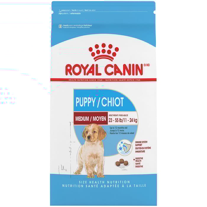 Royal Canin Size Health Nutrition Medium Breed Puppy Dry Dog Food - 30 lb Bag product detail number 1.0