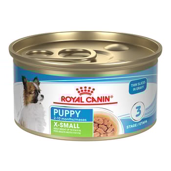 Royal Canin Size Health Nutrition X-Small Breed Puppy Thin Slices in Gravy Wet Dog Food - 3 oz Cans - Case of 24-product-tile