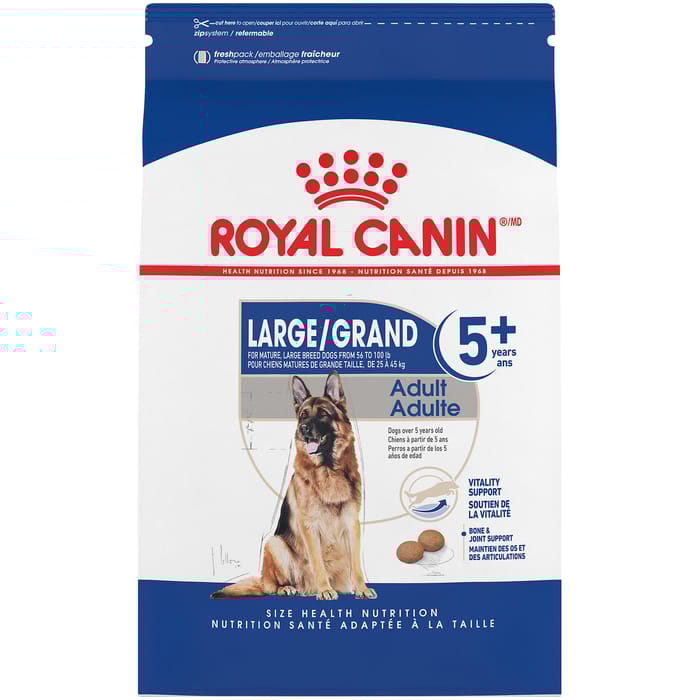 Royal Canin Size Health Nutrition Large Breed Adult 5+ Dry Dog Food - 30 lb Bag product detail number 1.0