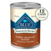 Blue Buffalo BLUE Homestyle Recipe Turkey Meatloaf with Garden Vegetables Wet Dog Food 12.5 oz Can - Case of 12