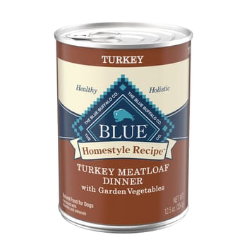 Blue Buffalo BLUE Homestyle Recipe Turkey Meatloaf with Garden Vegetables Wet Dog Food 12.5 oz Can - Case of 12-product-tile