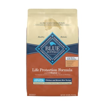 Blue Buffalo Life Protection Formula Large Breed Senior Chicken and Brown Rice Recipe Dry Dog Food 30 lb Bag-product-tile