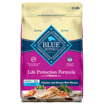 Blue Buffalo Life Protection Formula Small Breed Senior Chicken and Brown Rice Recipe Dry Dog Food-product-tile