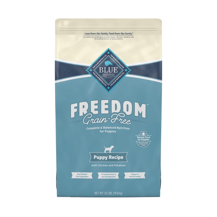 Blue Buffalo BLUE Freedom Puppy Grain-Free Chicken Recipe Dry Dog Food 24 lb Bag product detail number 1.0