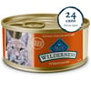 Blue Buffalo BLUE Wilderness Adult Wild Delights Minced Chicken and Turkey Recipe Wet Cat Food 5.5 oz Can - Case of 24