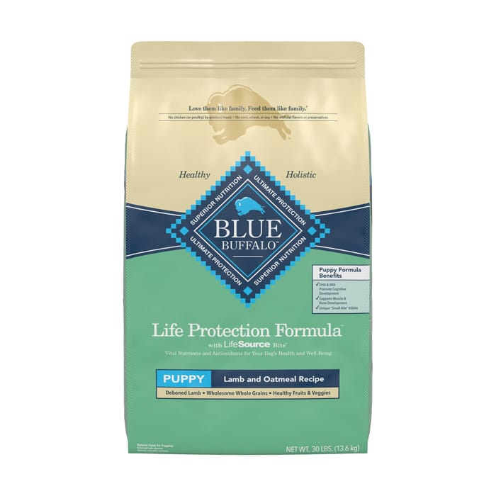 Blue Buffalo Life Protection Formula Puppy Lamb & Oatmeal Recipe Dry Dog Food 30 lb Bag product detail number 1.0