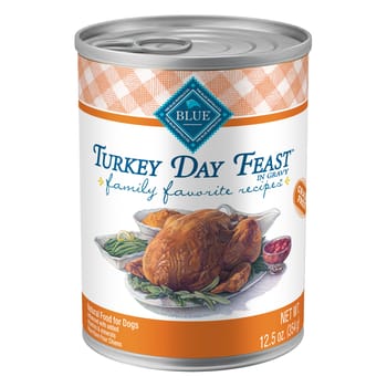 Blue Buffalo BLUE Family Favorite Recipes Adult Turkey Day Feast Wet Dog Food 12.5 oz Can - Case of 12-product-tile