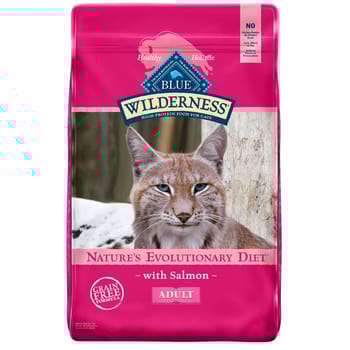 Blue Buffalo BLUE Wilderness Adult Salmon Recipe Grain-Free Dry Cat Food 11 lb Bag-product-tile